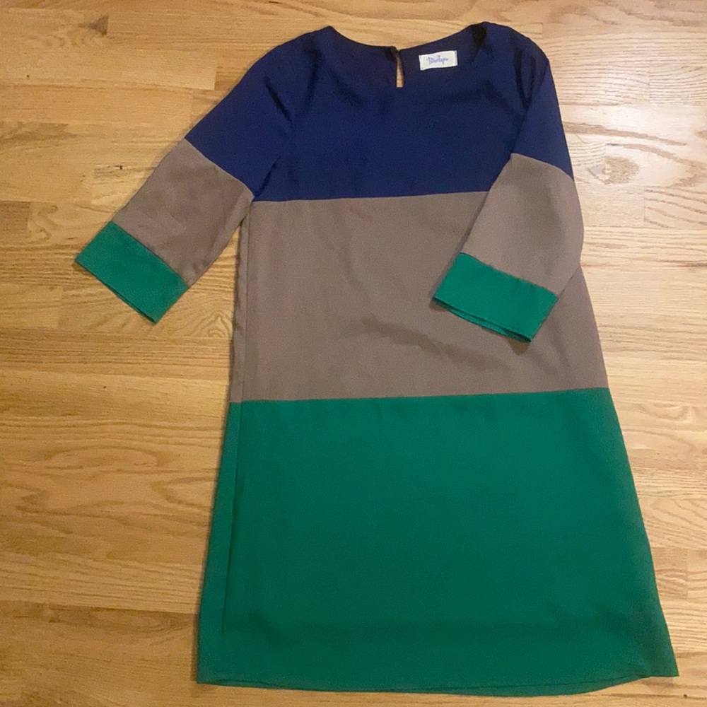Bluetique colorblock dress